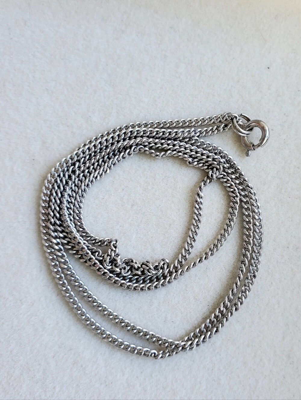 Sterling Silver Curb Chain Necklace • 5.62g
